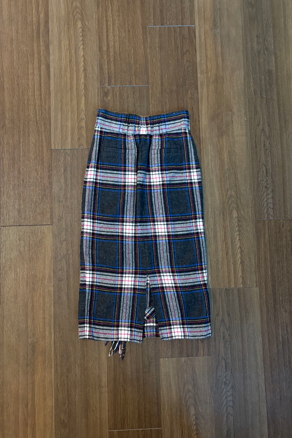 Checkered Fringe Skirt 상품이미지6