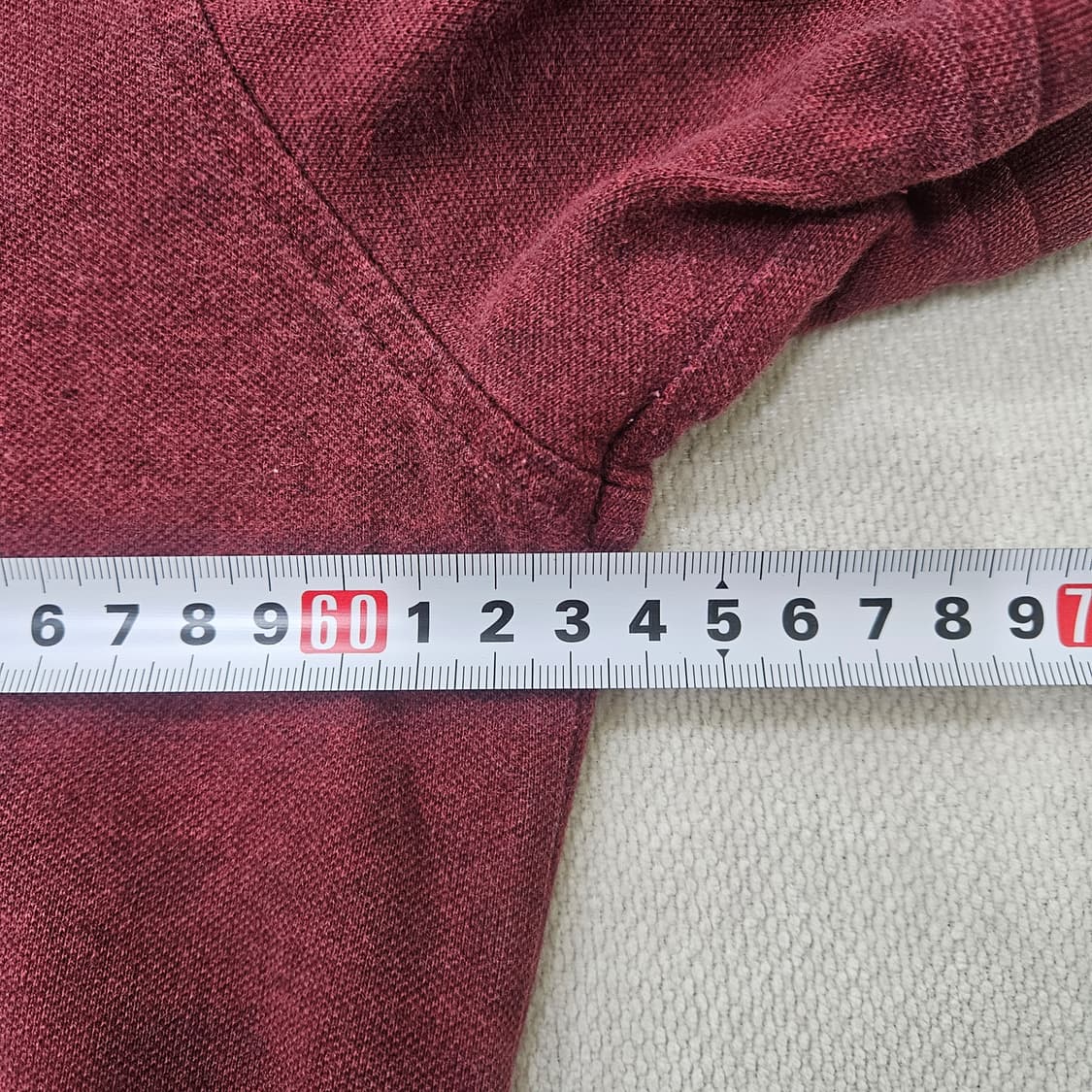 XXL 타미힐피거 버건디 카라 반팔티 0316Y 상품이미지6