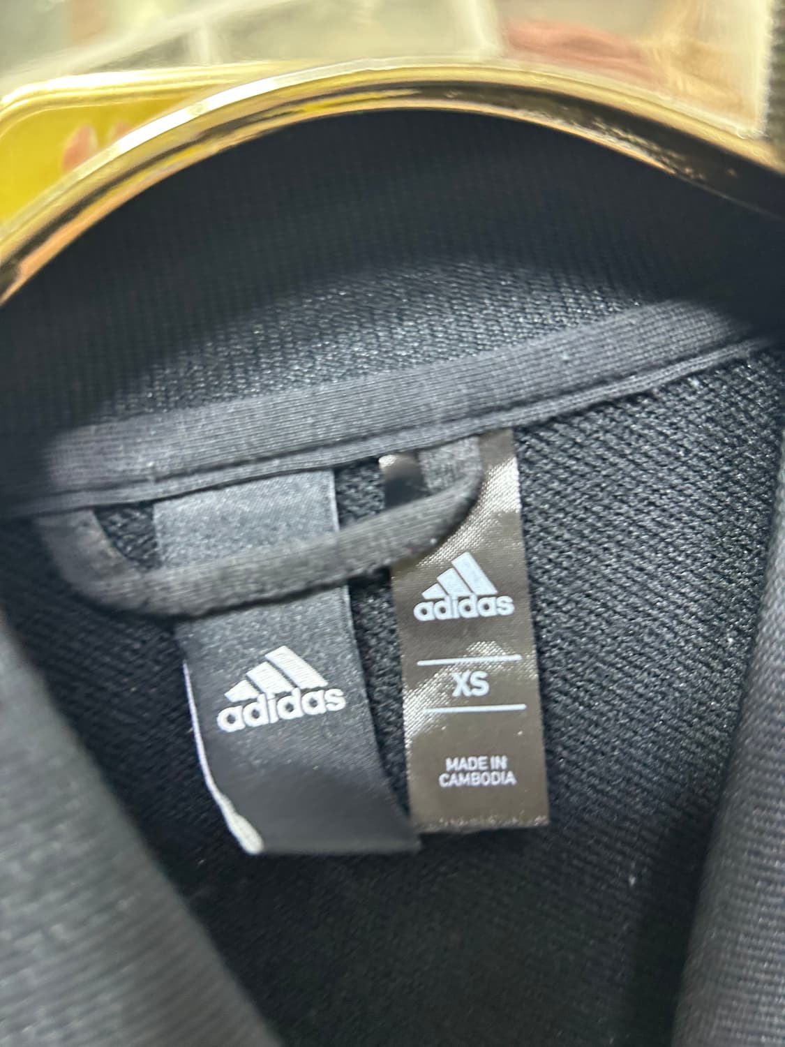 아디다스 블랙/카모 져지 집업 자켓 XS  상품이미지3