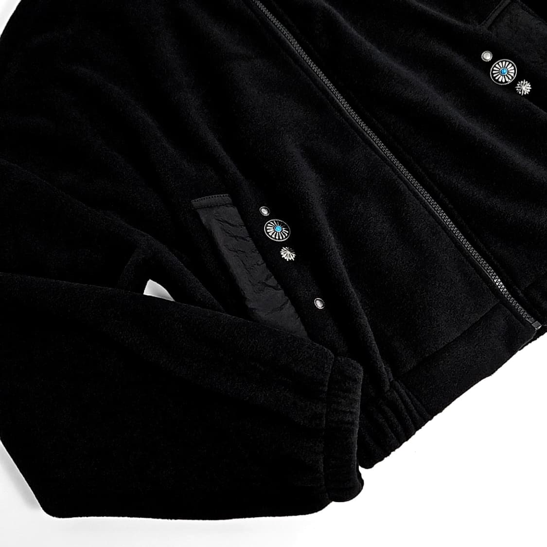 Bordo western concho rivet fleece zipup 상품이미지5