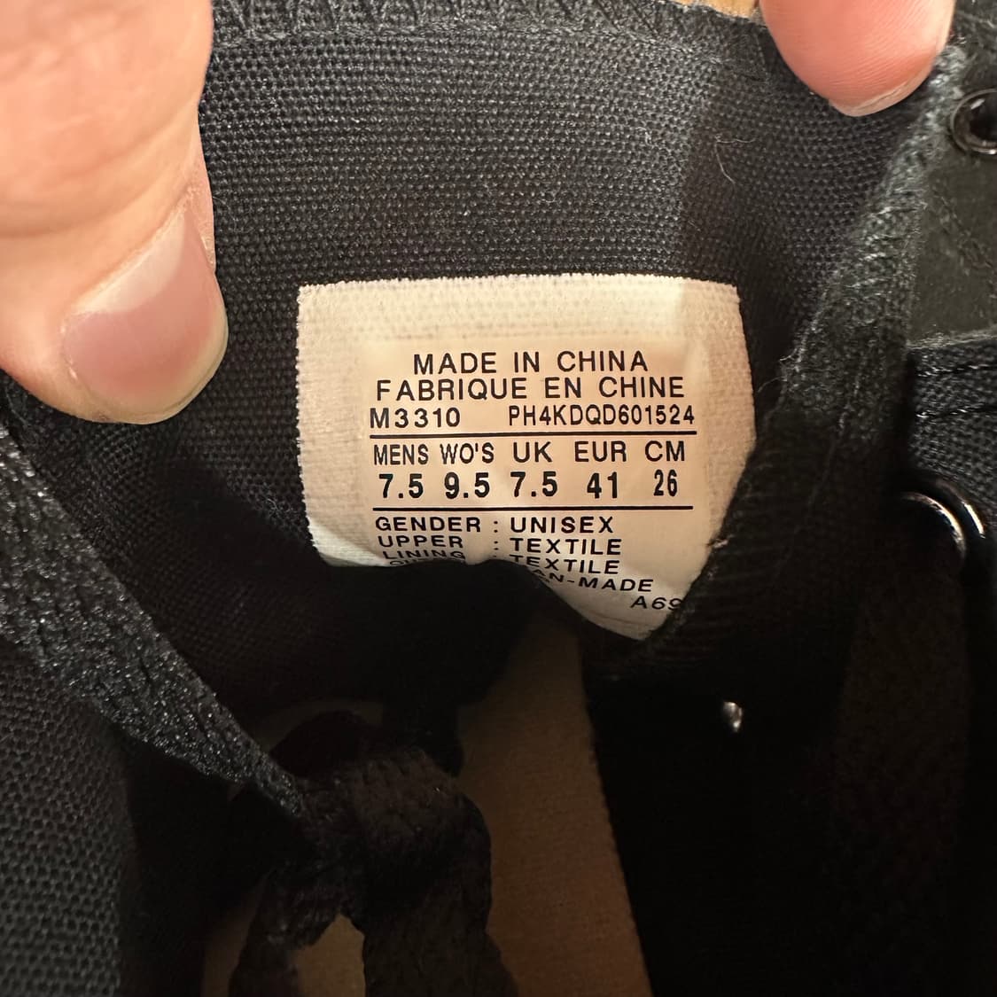 컨버스 척테일러 하이 ‘올블랙’ 상품이미지6