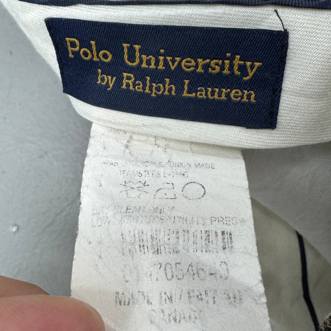 폴로 80s OG 체크 와이드 치노팬츠 상품이미지6