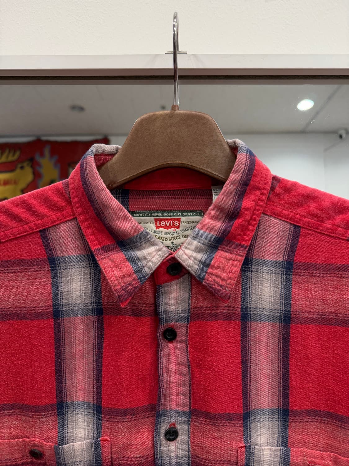 90s Levis 리바이스 체크 셔츠 상품이미지3