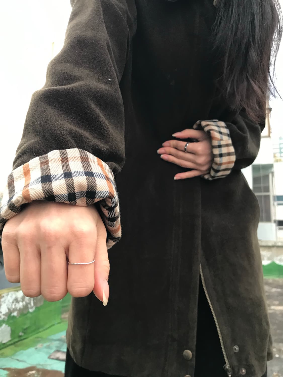 닥스 올리브 브라운 코트 상품이미지5