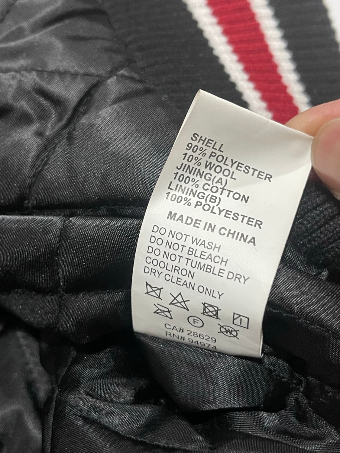 스투시 x 아워레가시 x 데님 티어스 TTL 바시티 자켓 블랙 상품이미지9