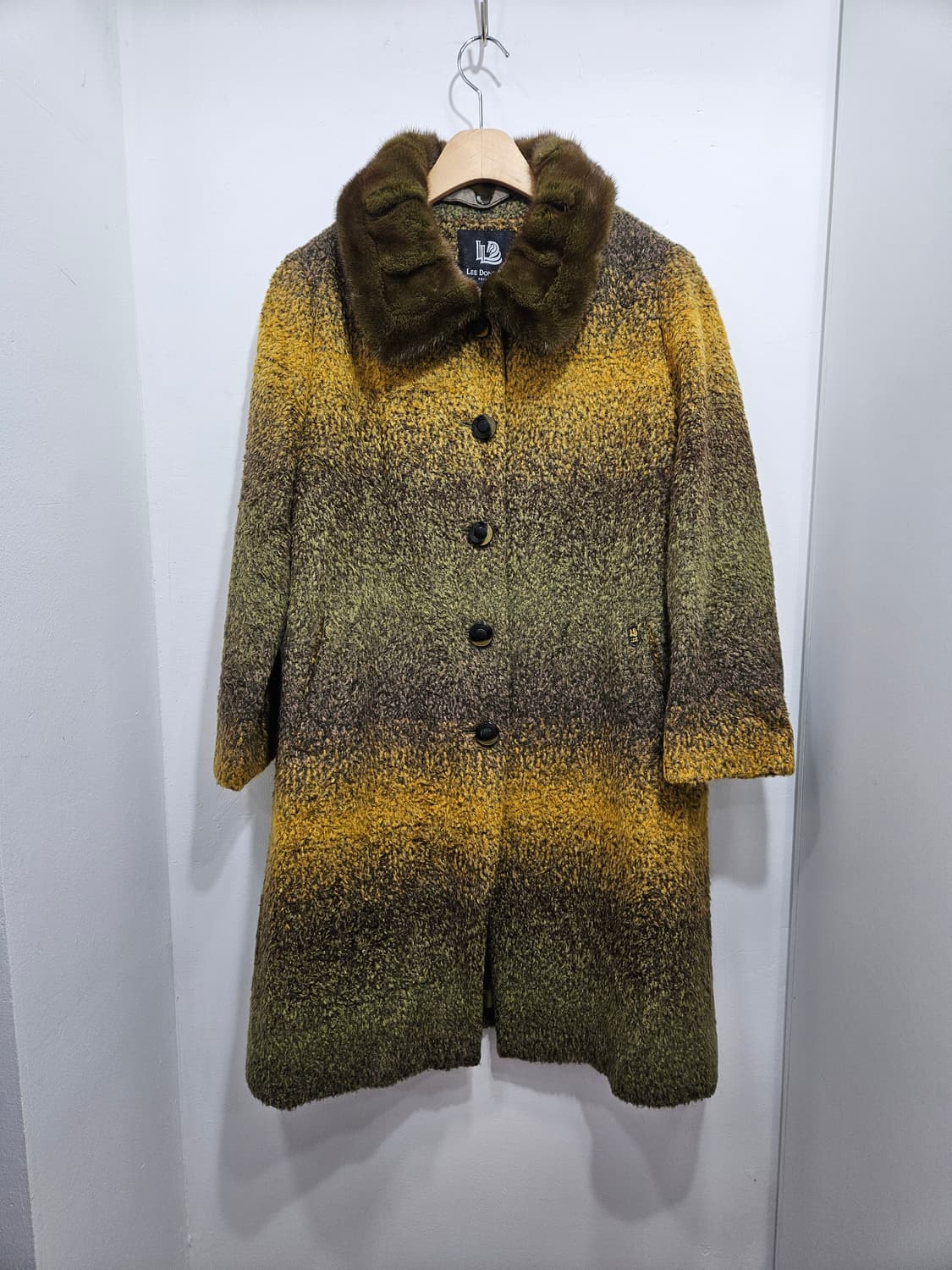 이동수 오리지널 밍크퍼 카라 울 롱코트 상품이미지1