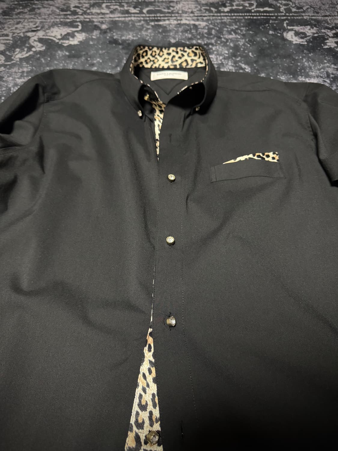 Vintage Leopard Detail Shirt 상품이미지2