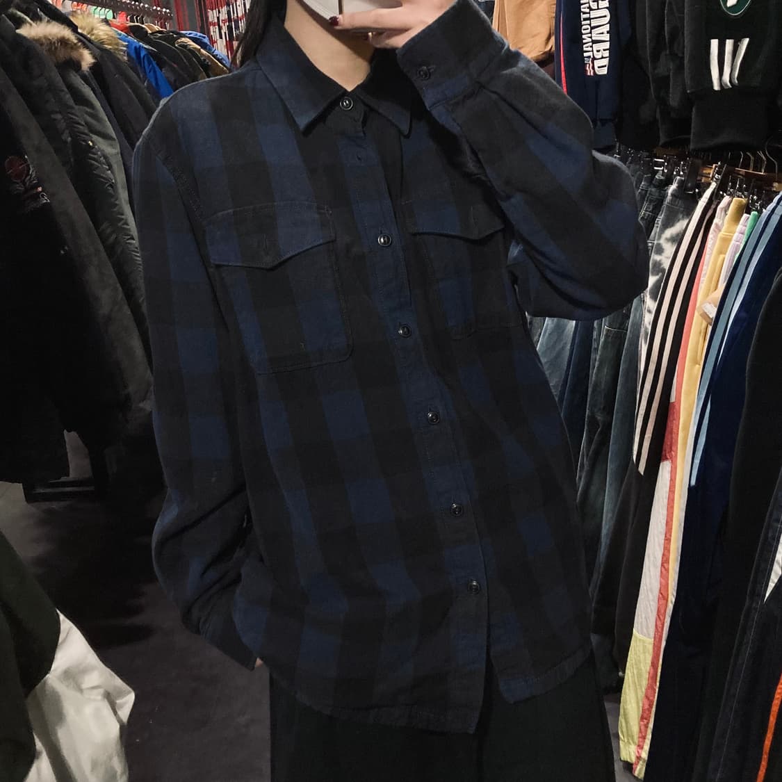 [IM]에디바우어 버팔로 체크 셔츠 네이비 상품이미지3