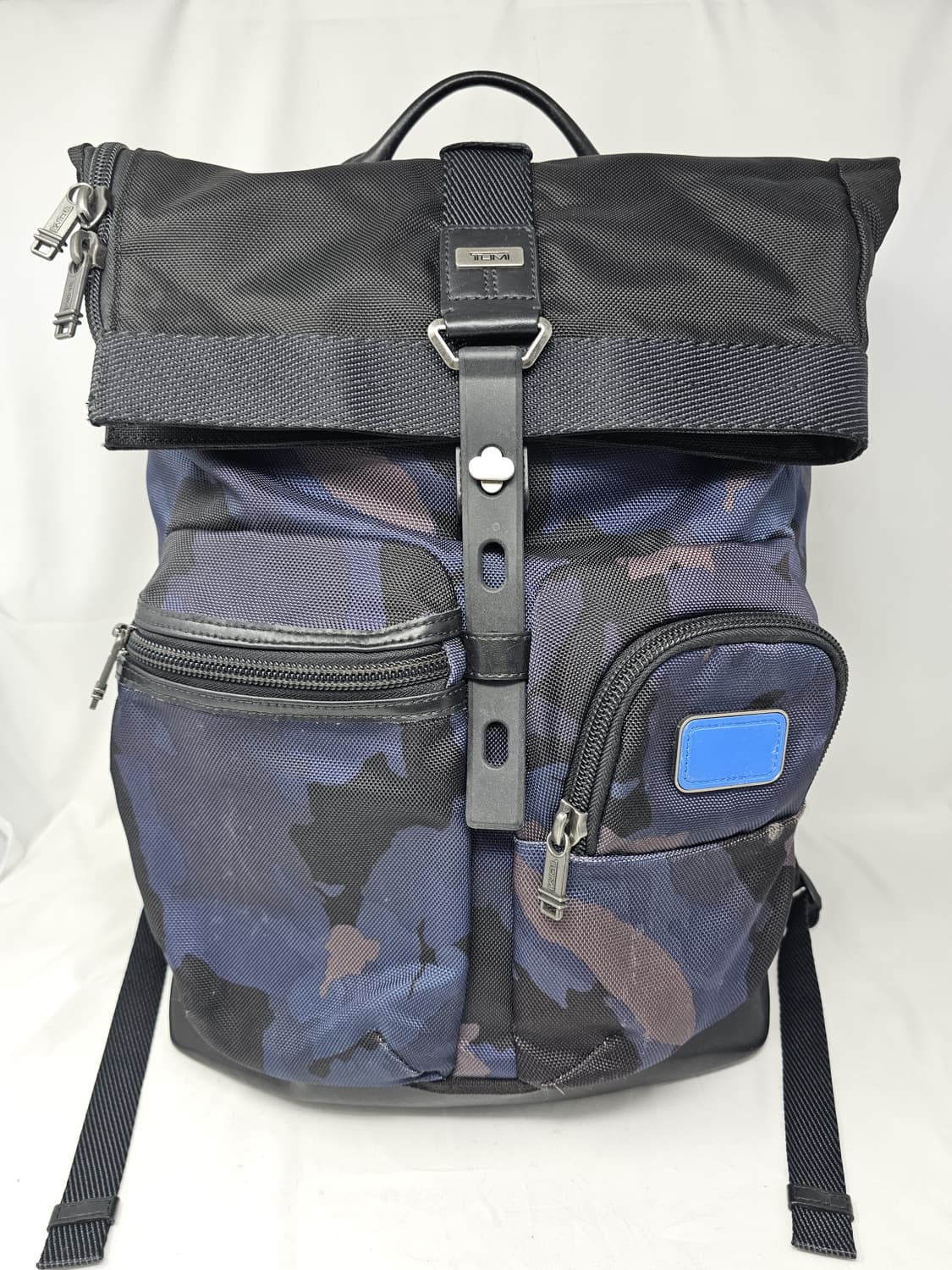 정품 투미 TUMI 롤탑 백팩 블루 카모 상품이미지1