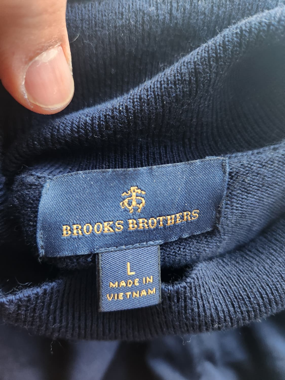 브룩스브라더스 터틀넥 니트 네이비 L 상품이미지2