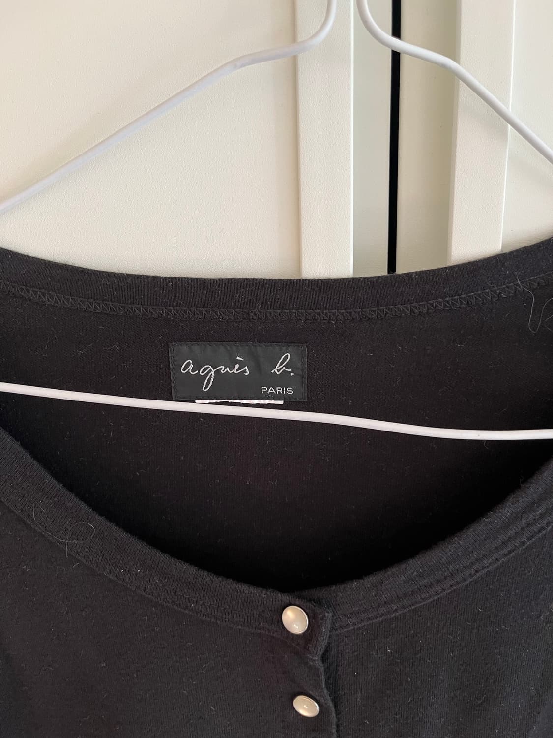 Agnes b 아네스베 블랙 가디건 상품이미지3