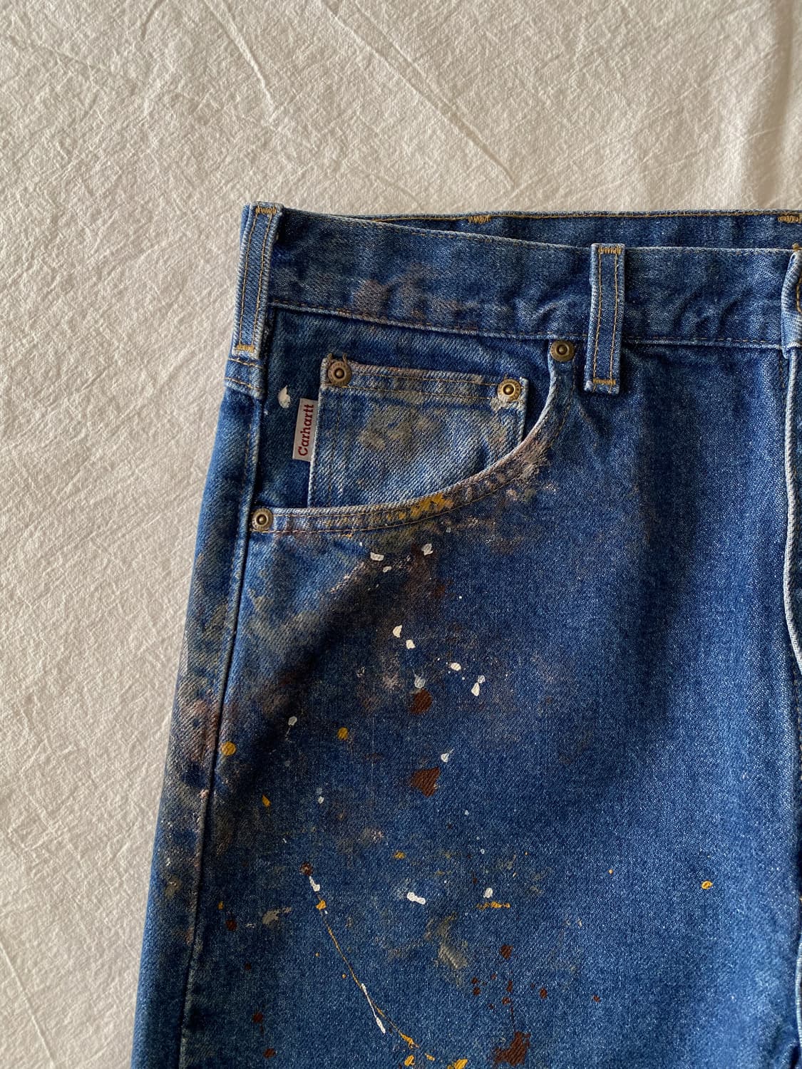 칼하트 페인팅 데님 팬츠 상품이미지3