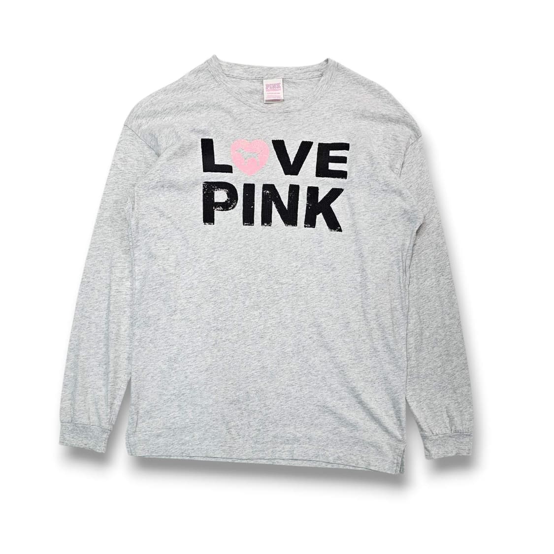 S PINK Victoria's Secret 스팽글 로고 티셔츠 상품이미지3