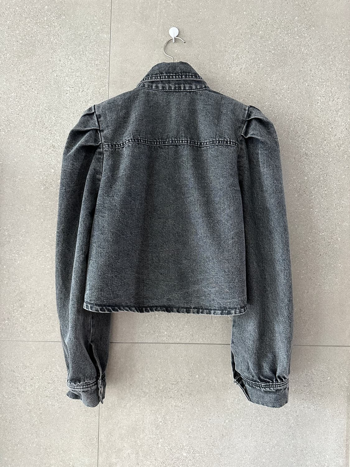 봄 숏 흑청자켓 상품이미지6