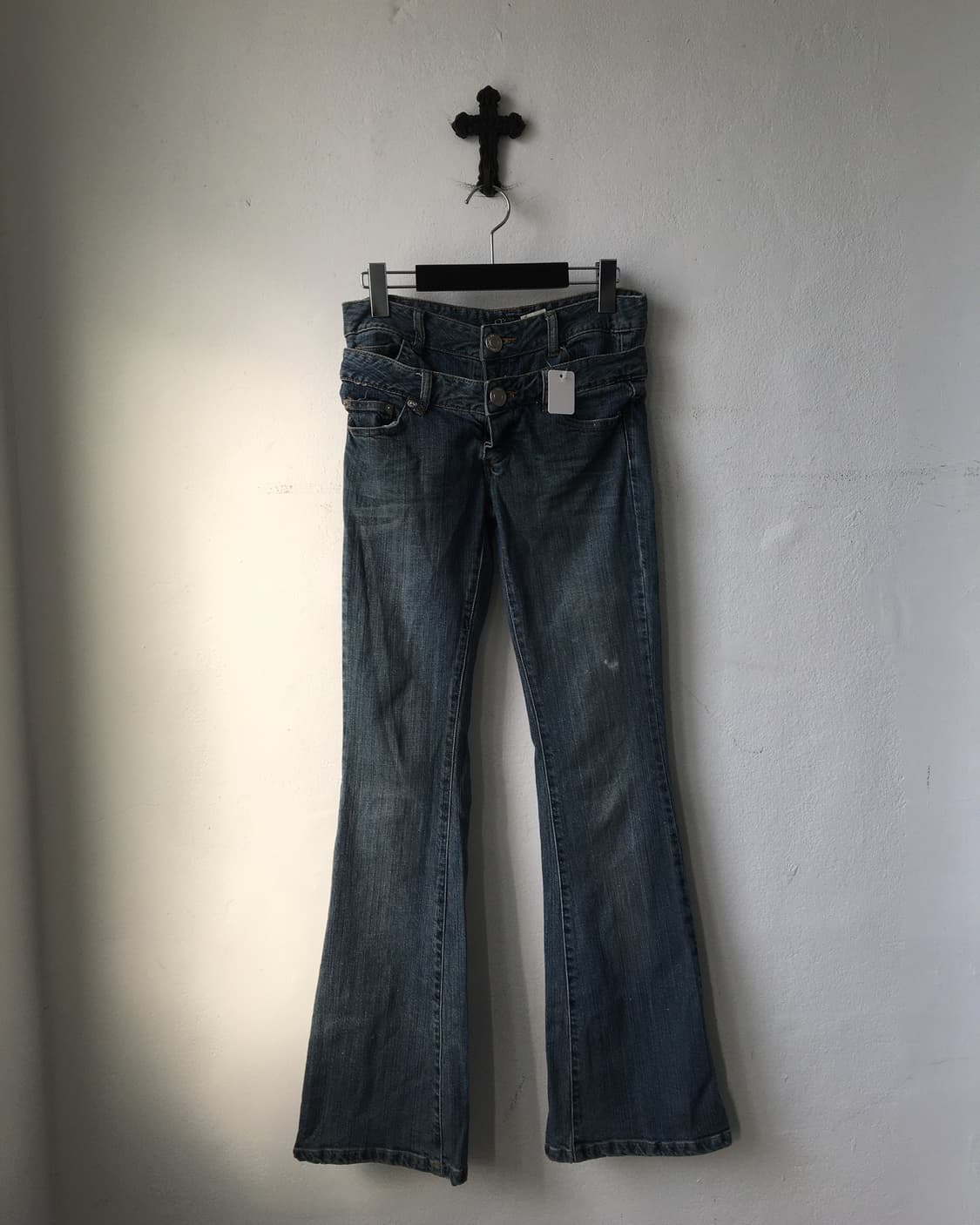 Cecil Mcbee double waist denim pants 상품이미지2