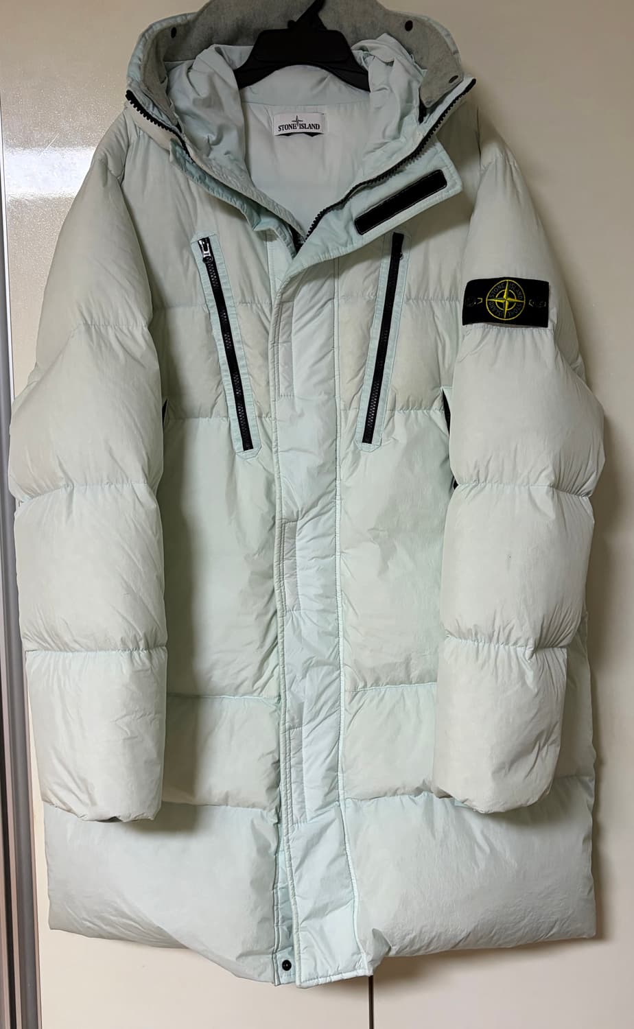 스톤아일랜드 크링클랩스 아이스블루 롱패딩 상품이미지2