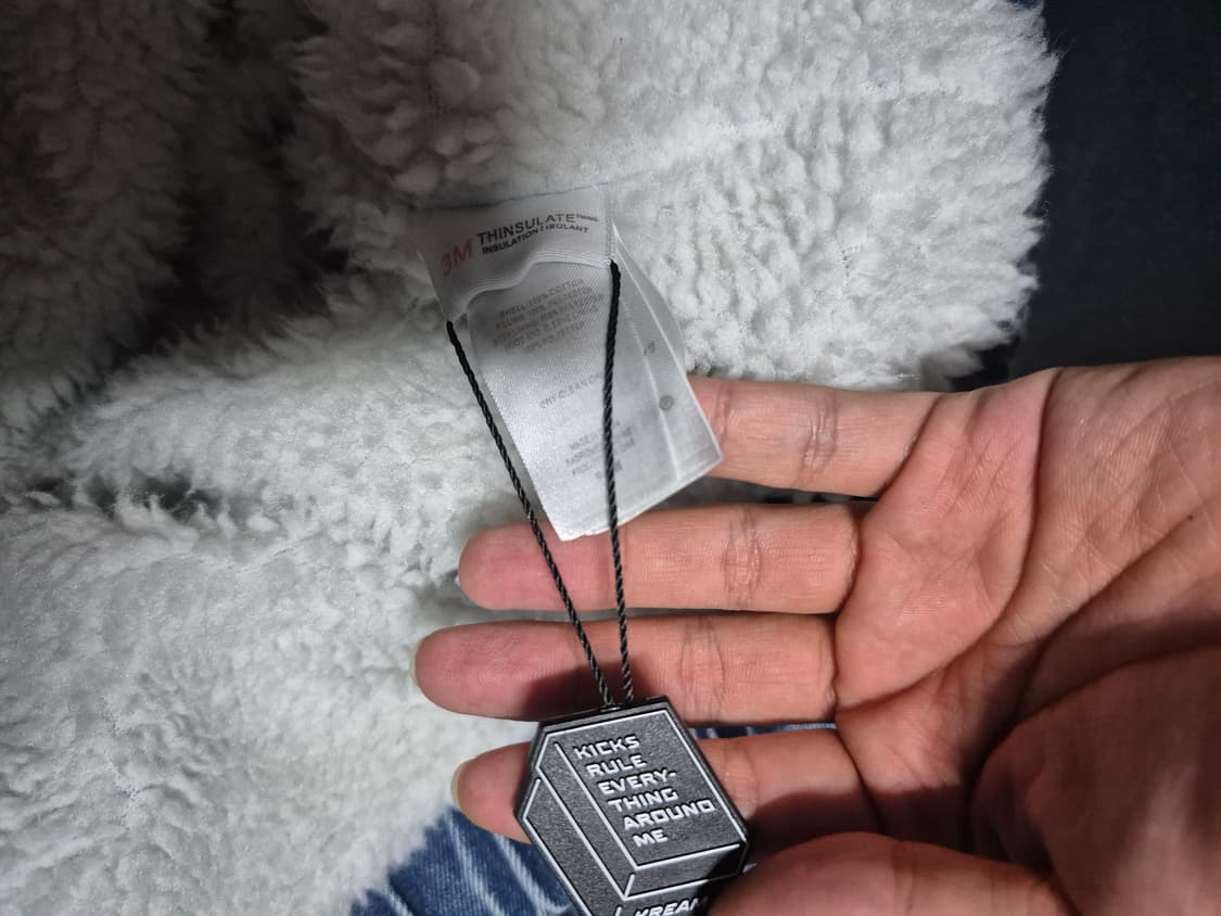 (공유 착용)슈프림 포우 셔링 라인드 데님 봄버 자켓 L 정품 상품이미지6