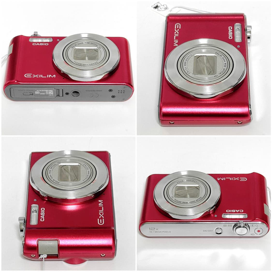 카시오 엑슬림 ZS240 체리레드 빈티지디카 상품이미지4