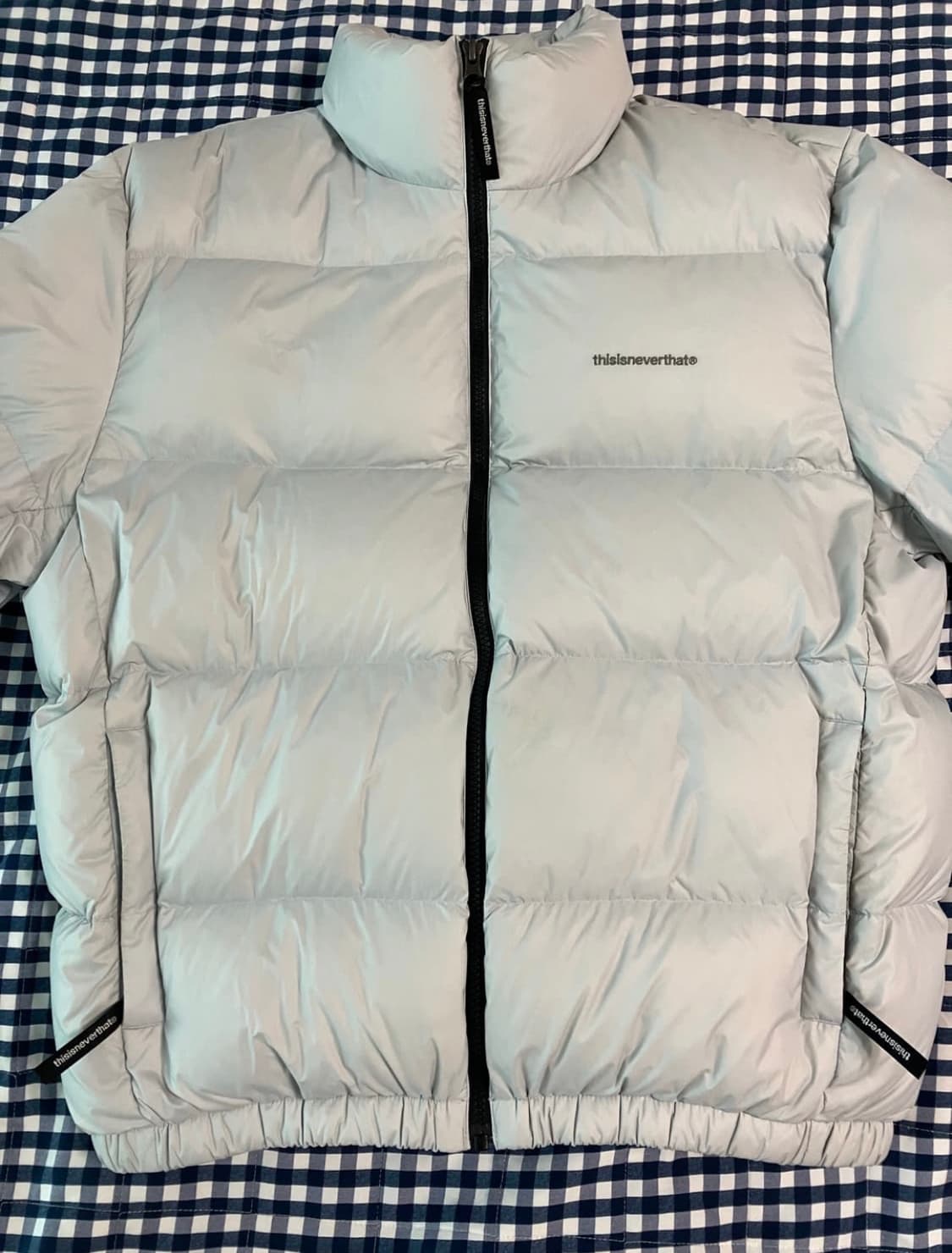 디스이즈네버댓 pertex 라이트 그레이 패딩 S 상품이미지1