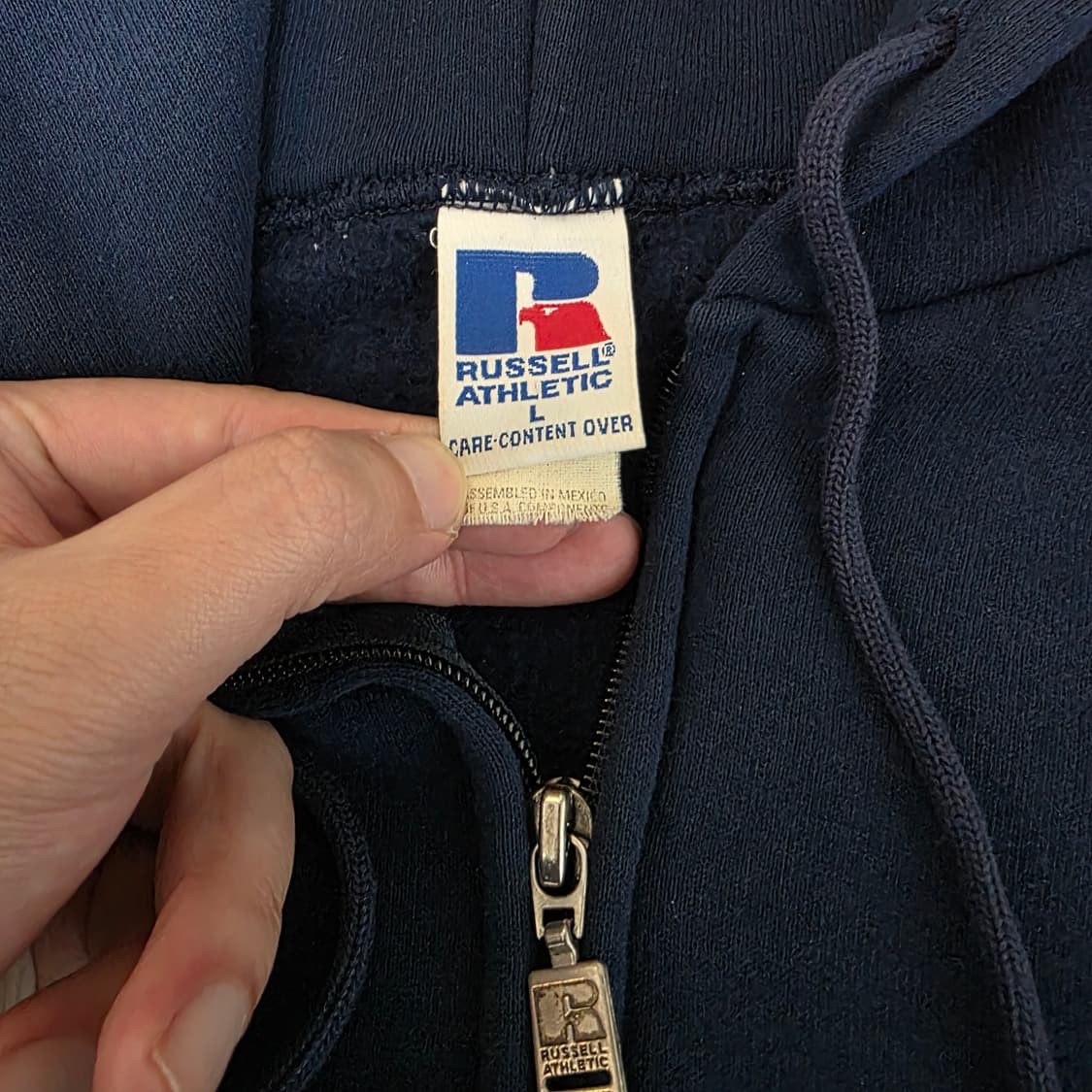 [XL] 90s 러셀 애슬레틱 후드집업 네이비 ver. 그레일드 상품이미지8
