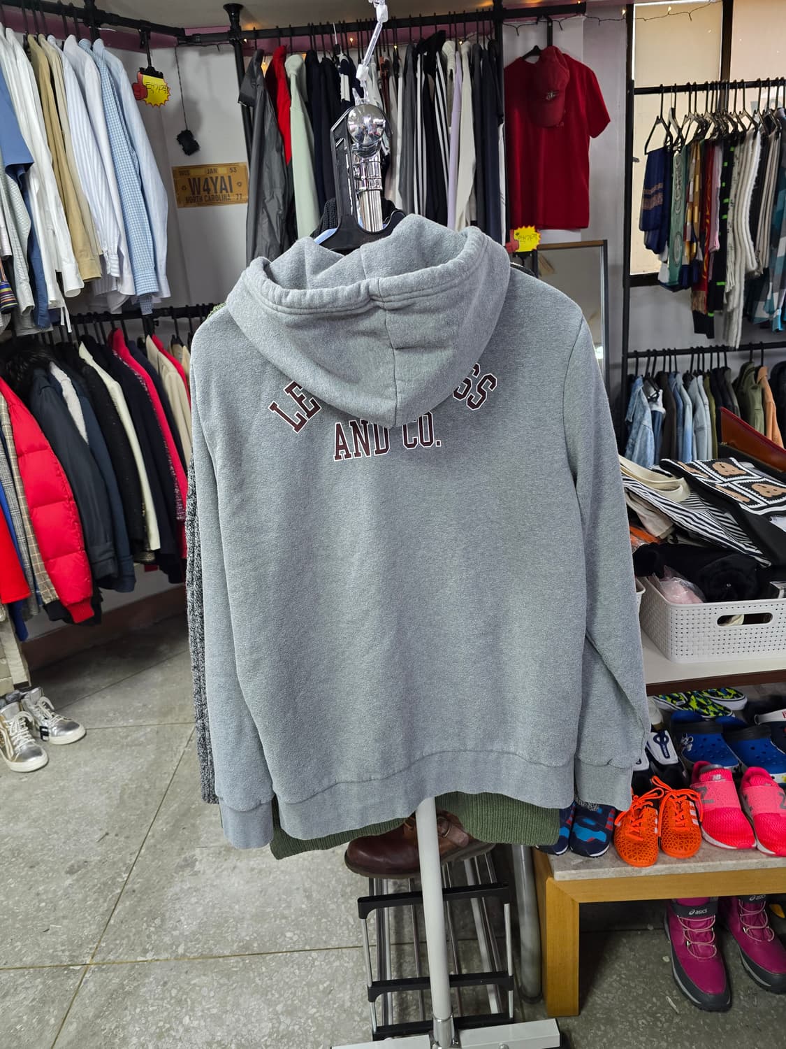 리바이스 회색 후드 집업 (1390) 상품이미지2