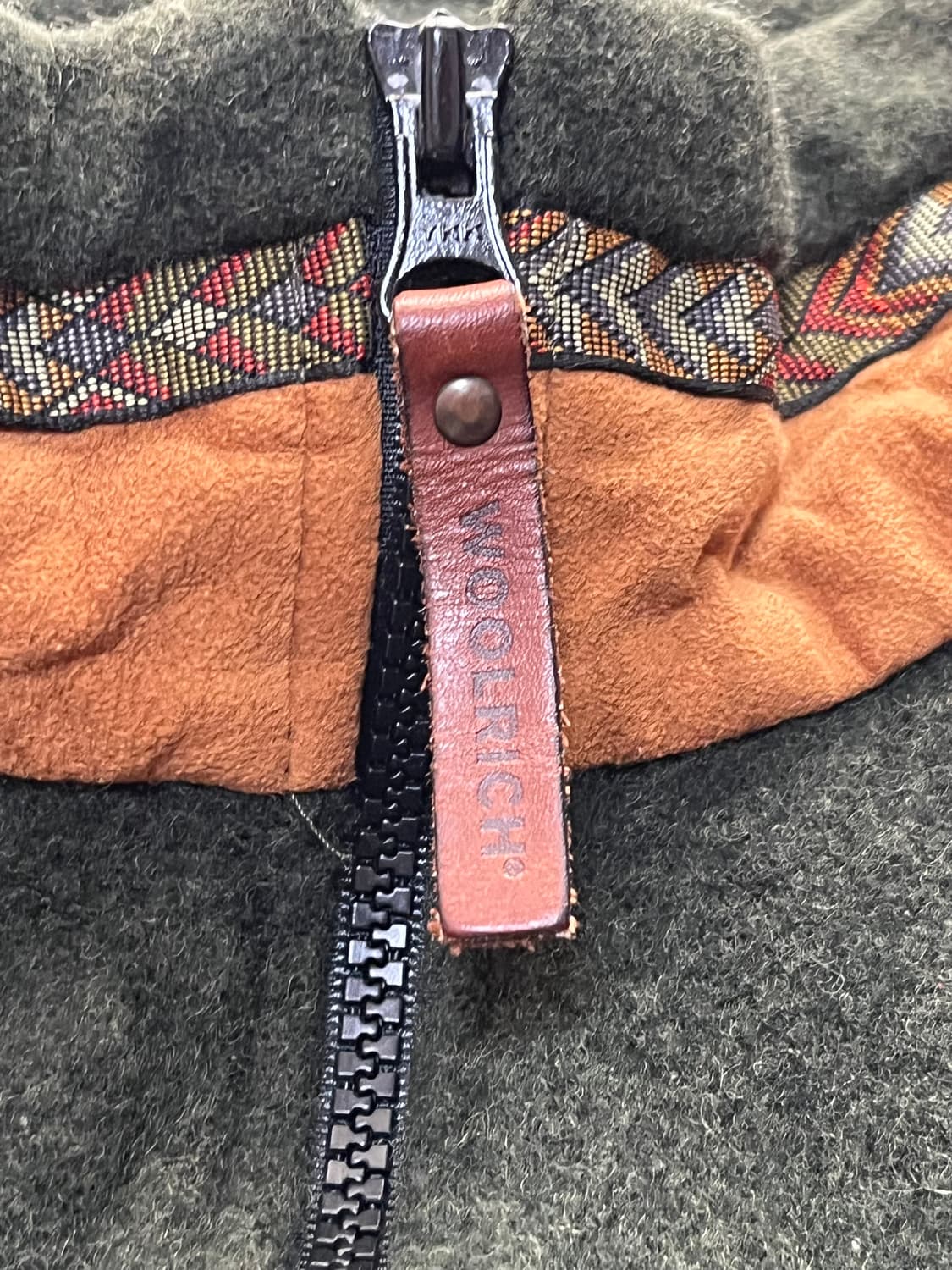 90s 남여공용 울리치 울 에스틱 하프집업 m-L 상품이미지3