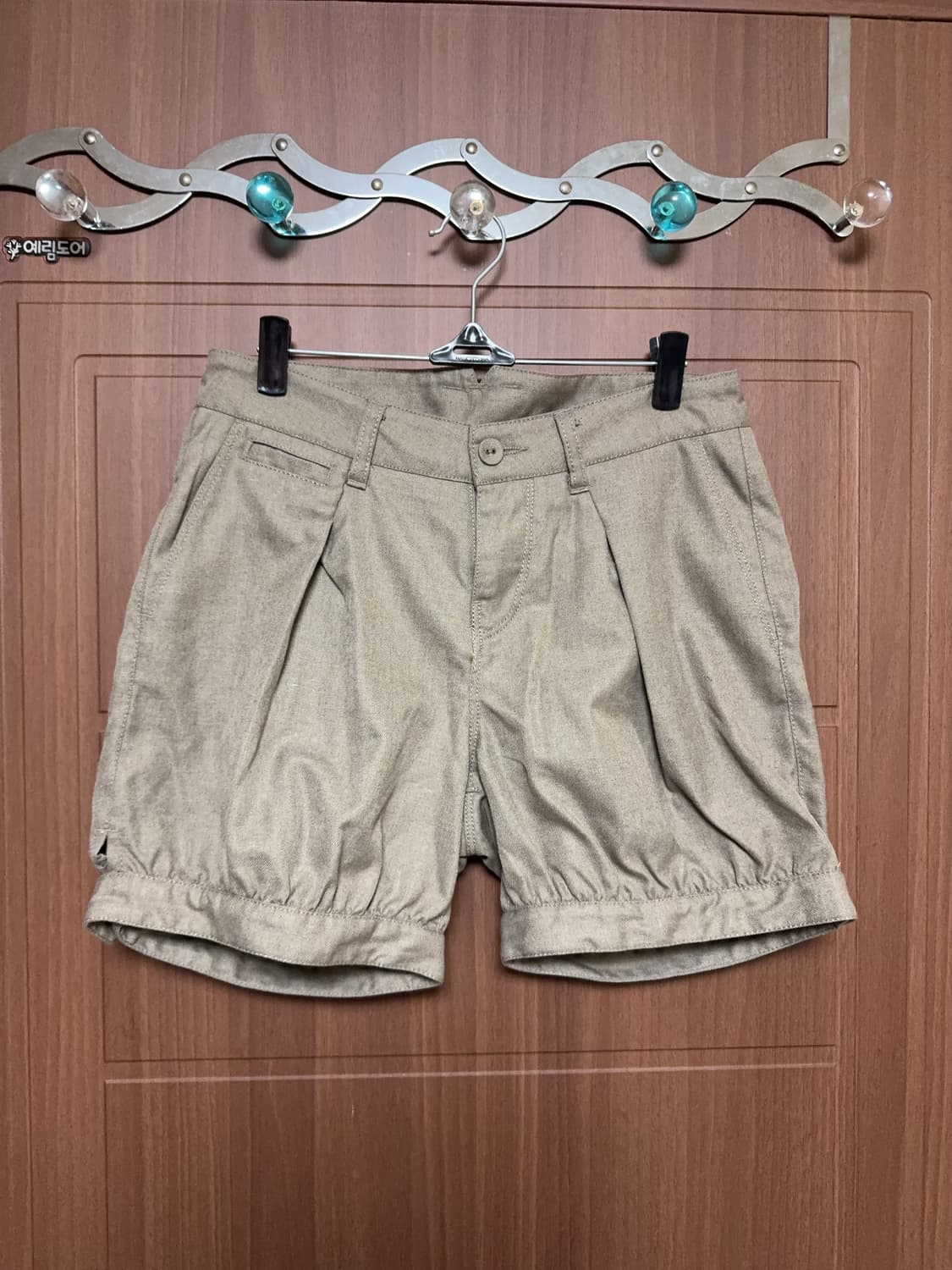 모리걸 하구미 일본 빈티지 베이지 카키 벌룬 반바지 팬츠 상품이미지1