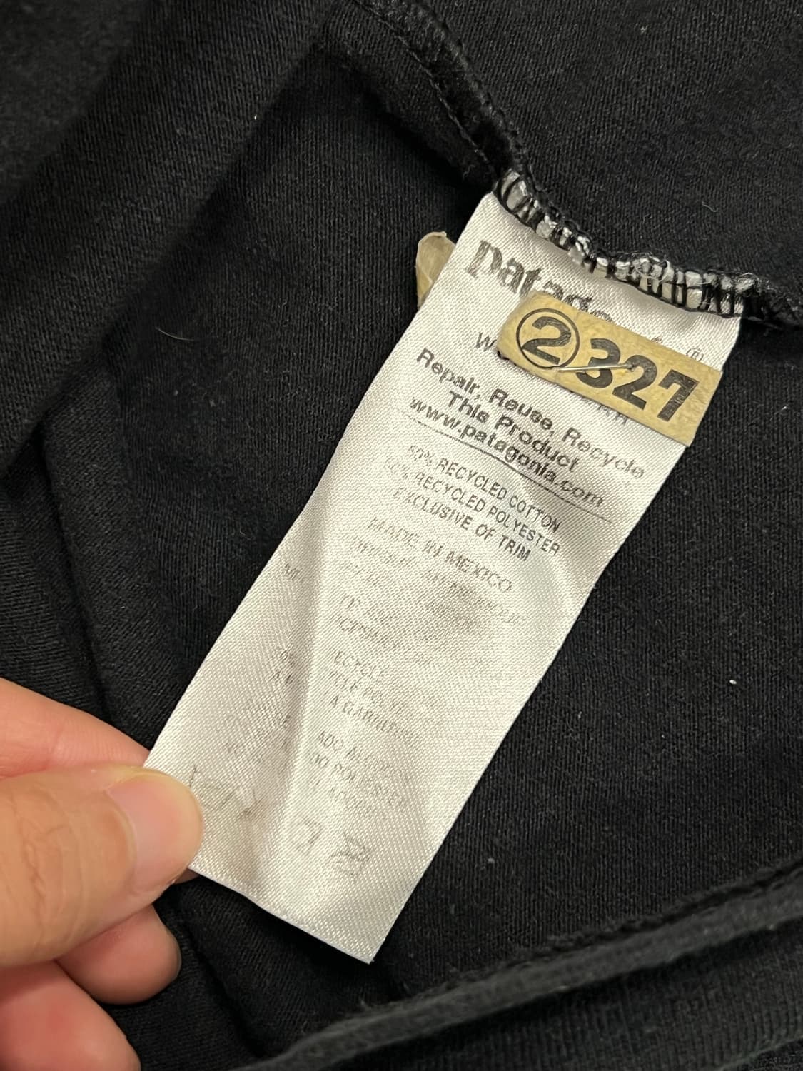 (XL) 파타고니아 백프린팅 반팔 티 블랙 상품이미지5