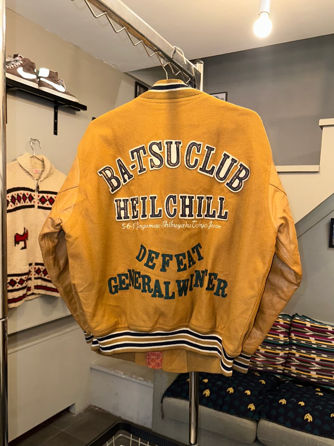 90‘s Ba-Tsu club patch varsity jacket 상품이미지8