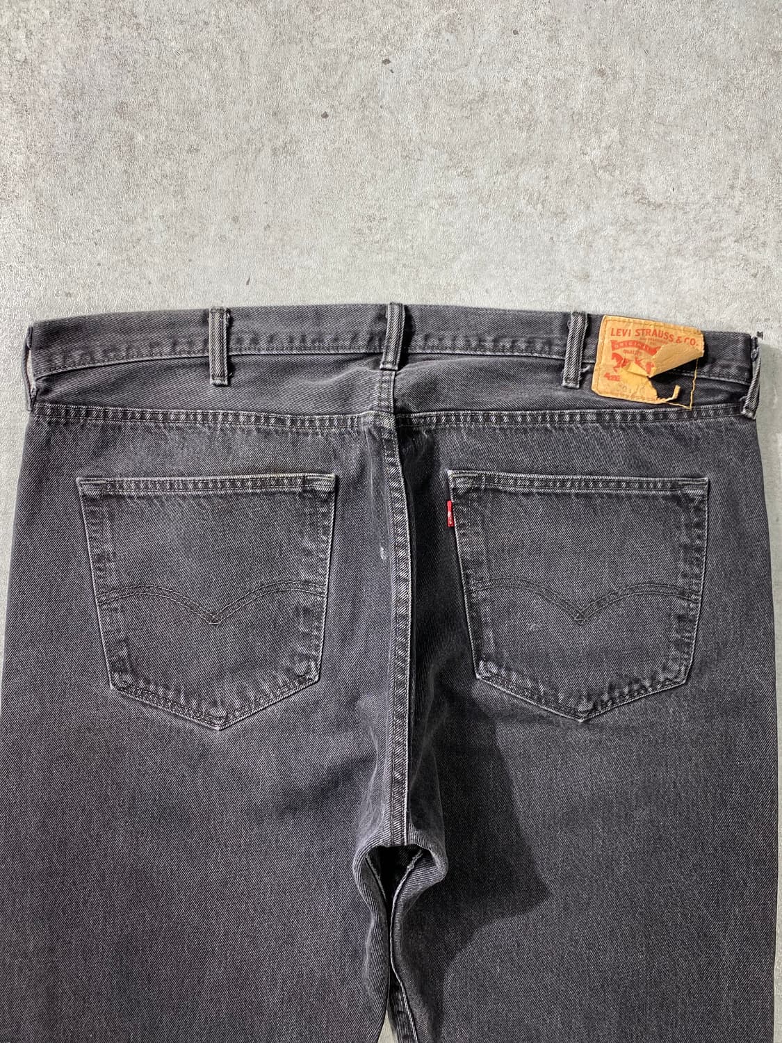 [42] Levi's 501 리바이스 빅 사이즈 흑청 데님팬츠 상품이미지2