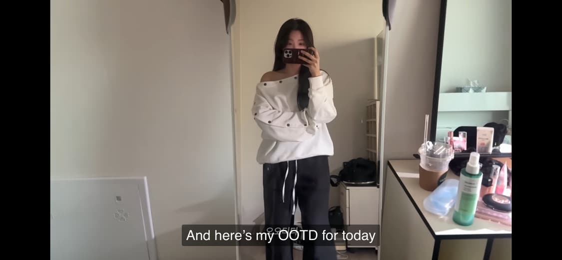 유튜버 남서연 착)127room 루즈 버튼 맨투맨 상품이미지5