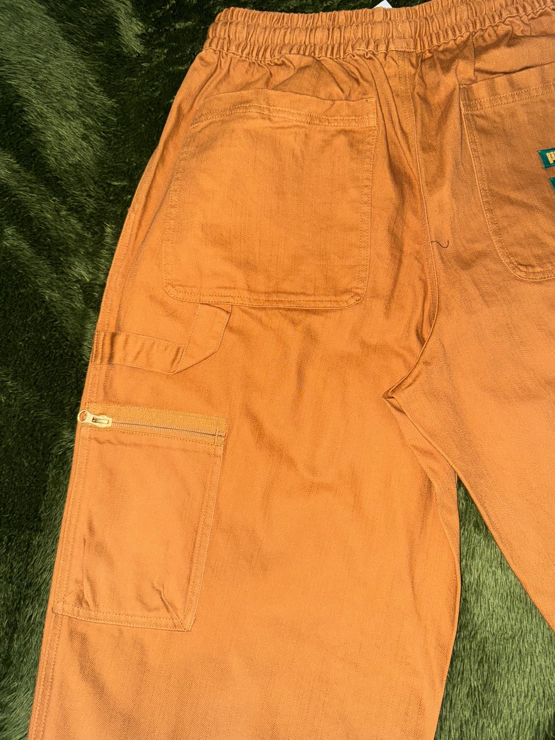 [L,XL] 푸마 X 루드 루이지 릴렉스 핏 헤비 코튼 더블니 팬츠 탄 상품이미지10