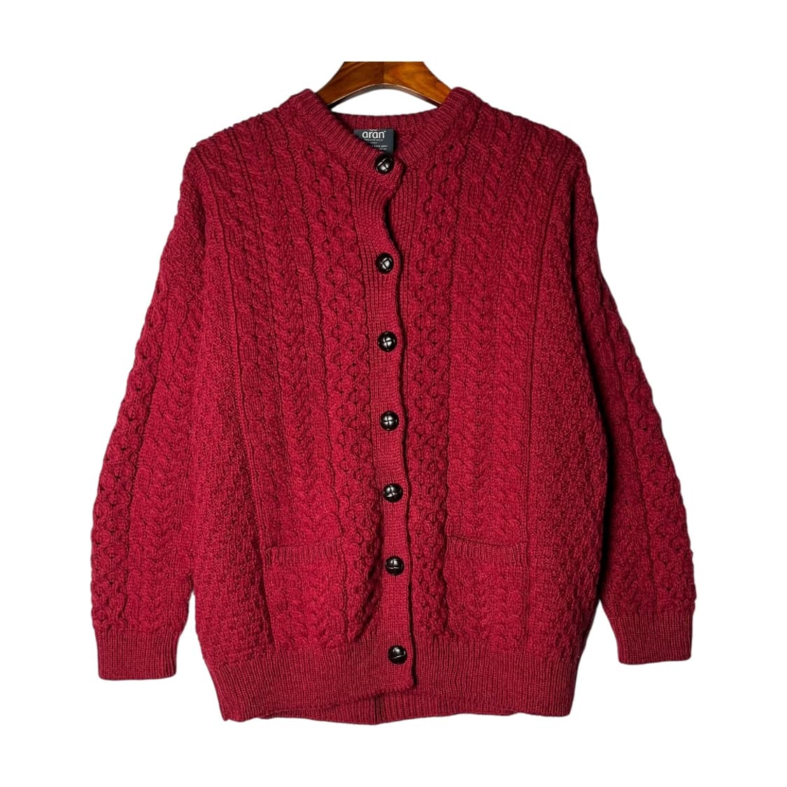 [Aran Woollen Mills] 아란 케이블 울 가디건 상품이미지1