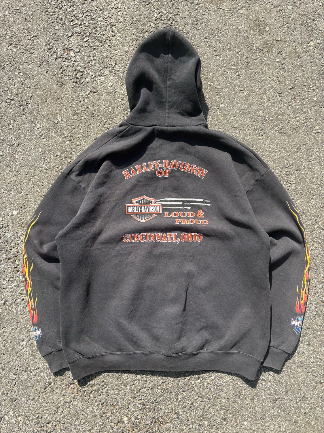 00s 할리데이비슨 플레임 후드집업 B203 상품이미지9