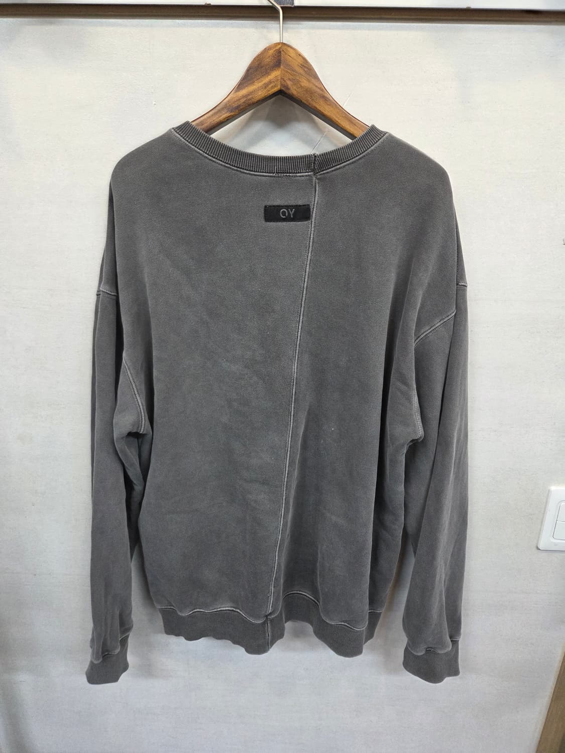 Oy 오버사이즈 절개 피그먼트 맨투맨 xxl 상품이미지2