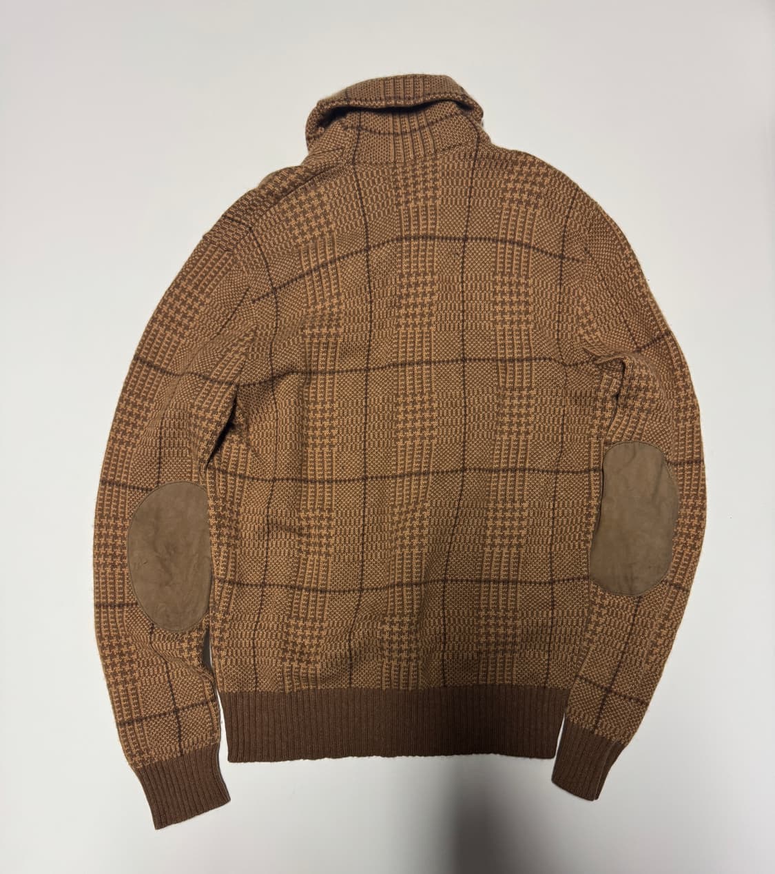 폴로 랄프로렌 캐시미어 혼용 엘보 패치 숄카라 니트 상품이미지2