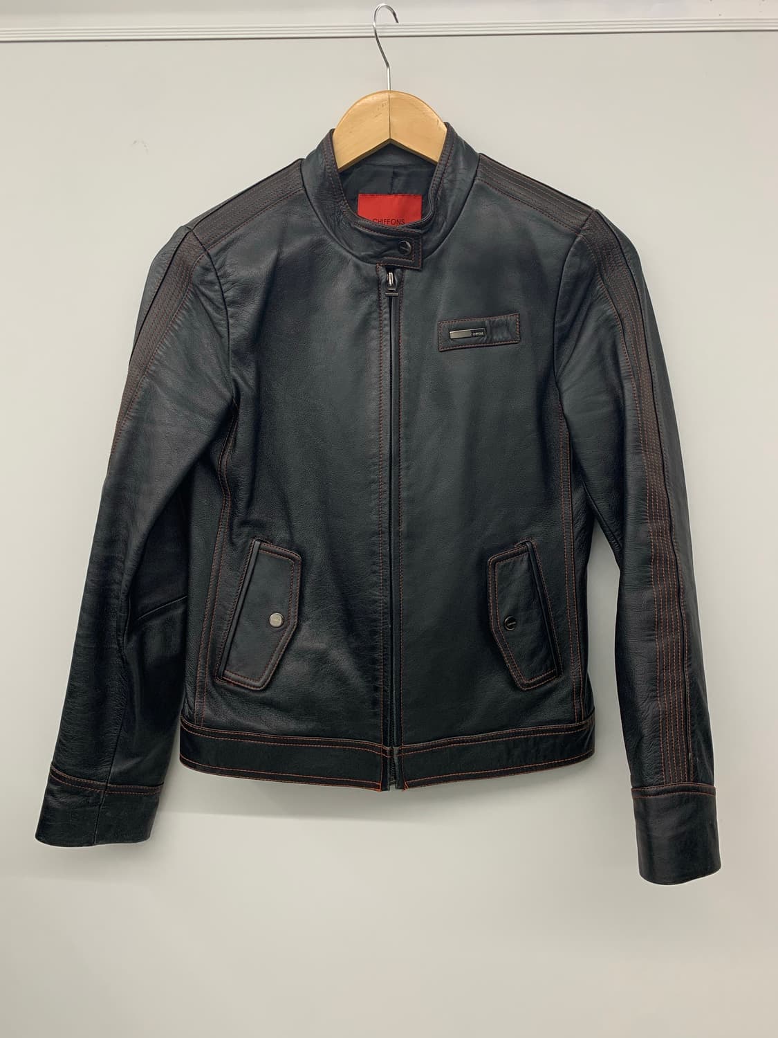 재패니즈 오렌지 스티치 램스킨 레더자켓 상품이미지3