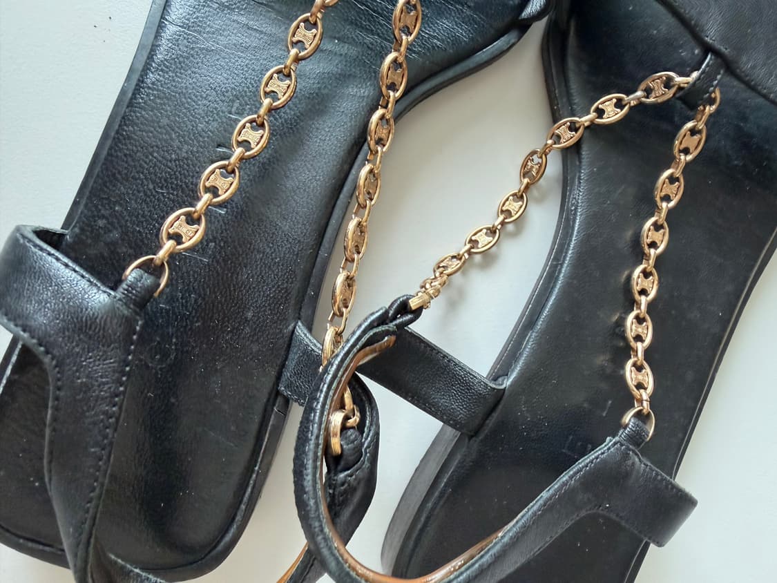 빈티지 셀린느 체인 샌들 상품이미지3