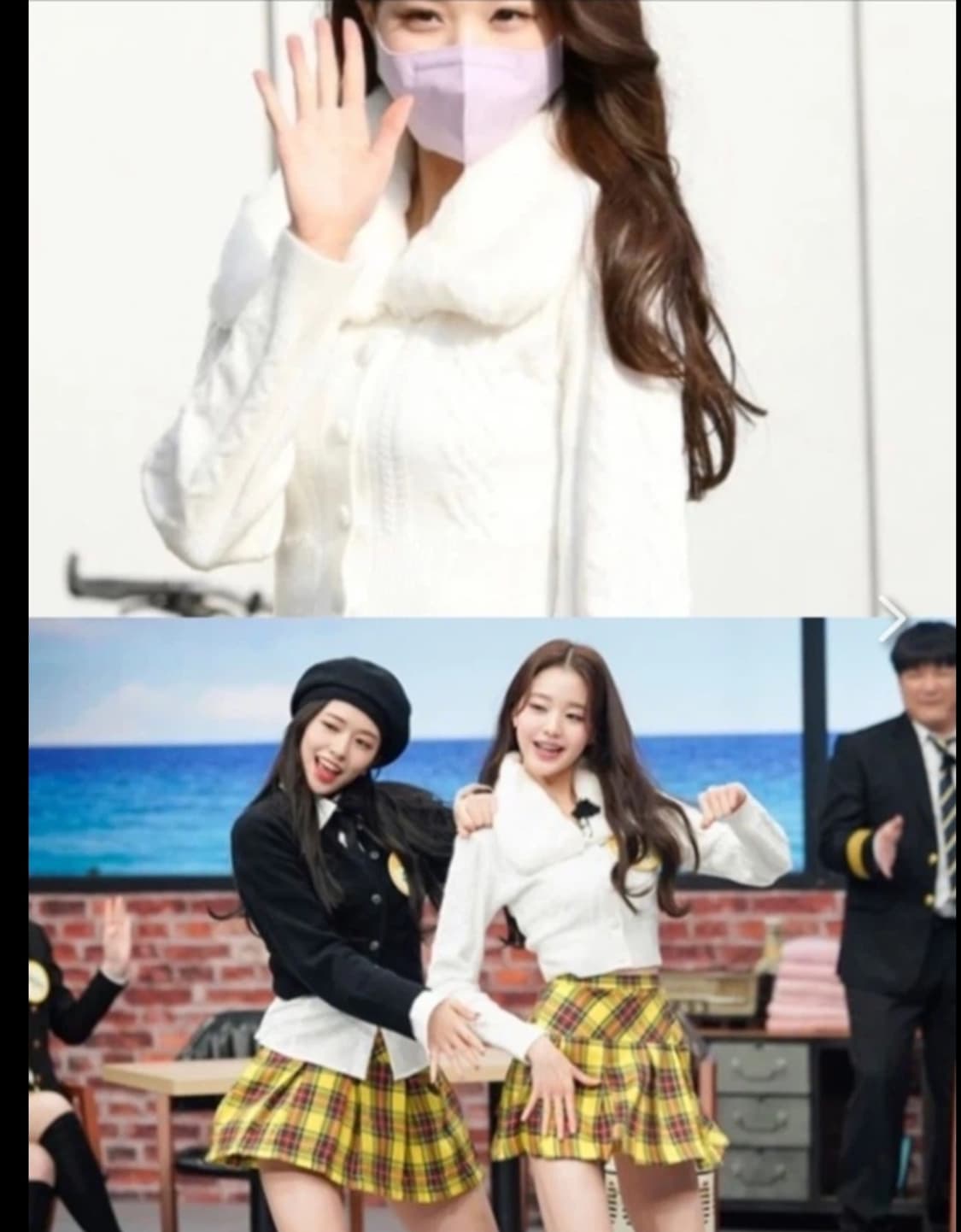 미착) 장원영 케이블 밍크 가디건  상품이미지3