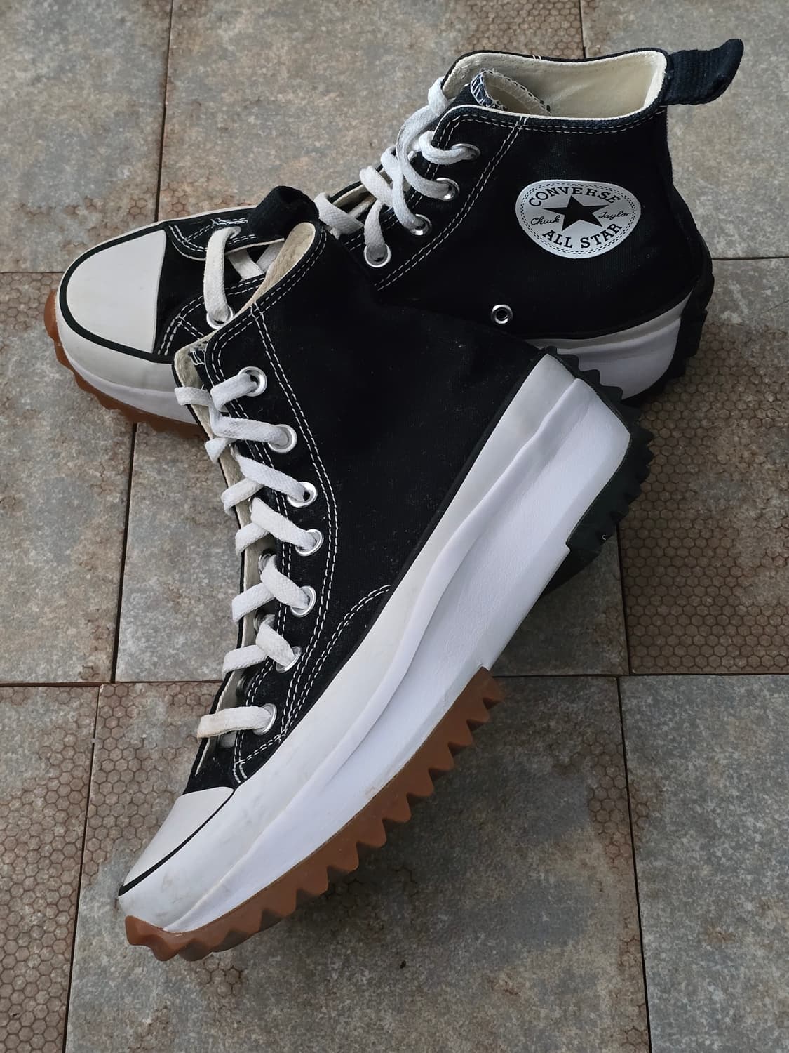 (240)컨버스 런스타 하이크 하이 검흰 상품이미지3