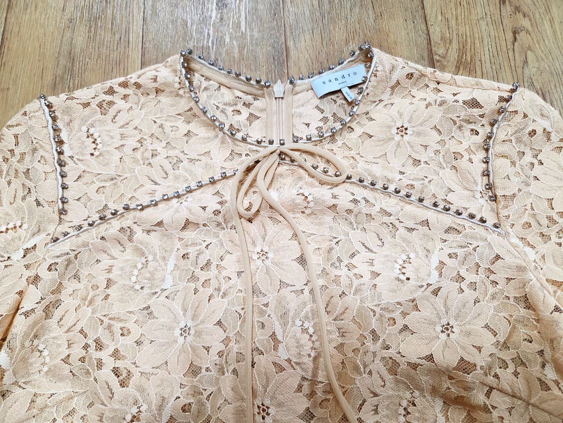 산드로(sandro) 쥬얼리 레이스블라우스 55-66 상품이미지5