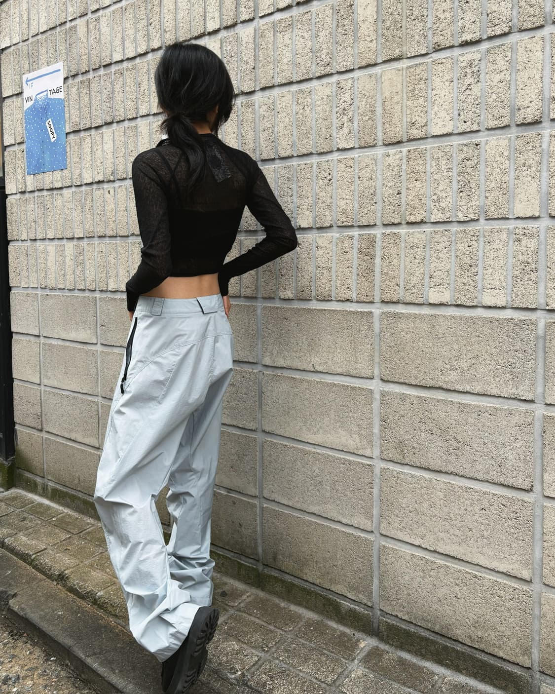 혜인서 와이드 윈드브레이커 팬츠 상품이미지4