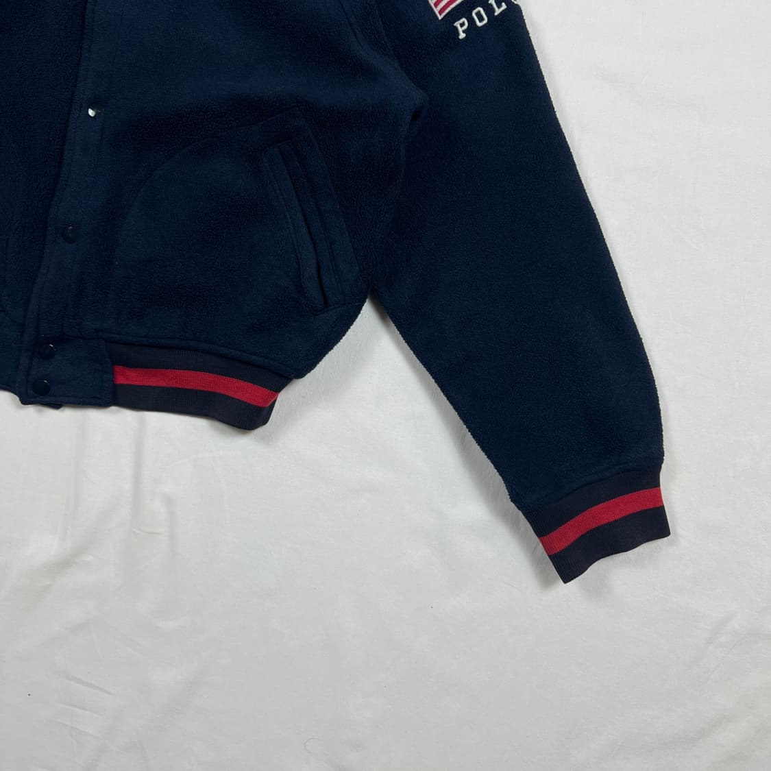 90‘s 폴로랄프로렌 usa 성조기 로고 플리스 자켓 상품이미지6