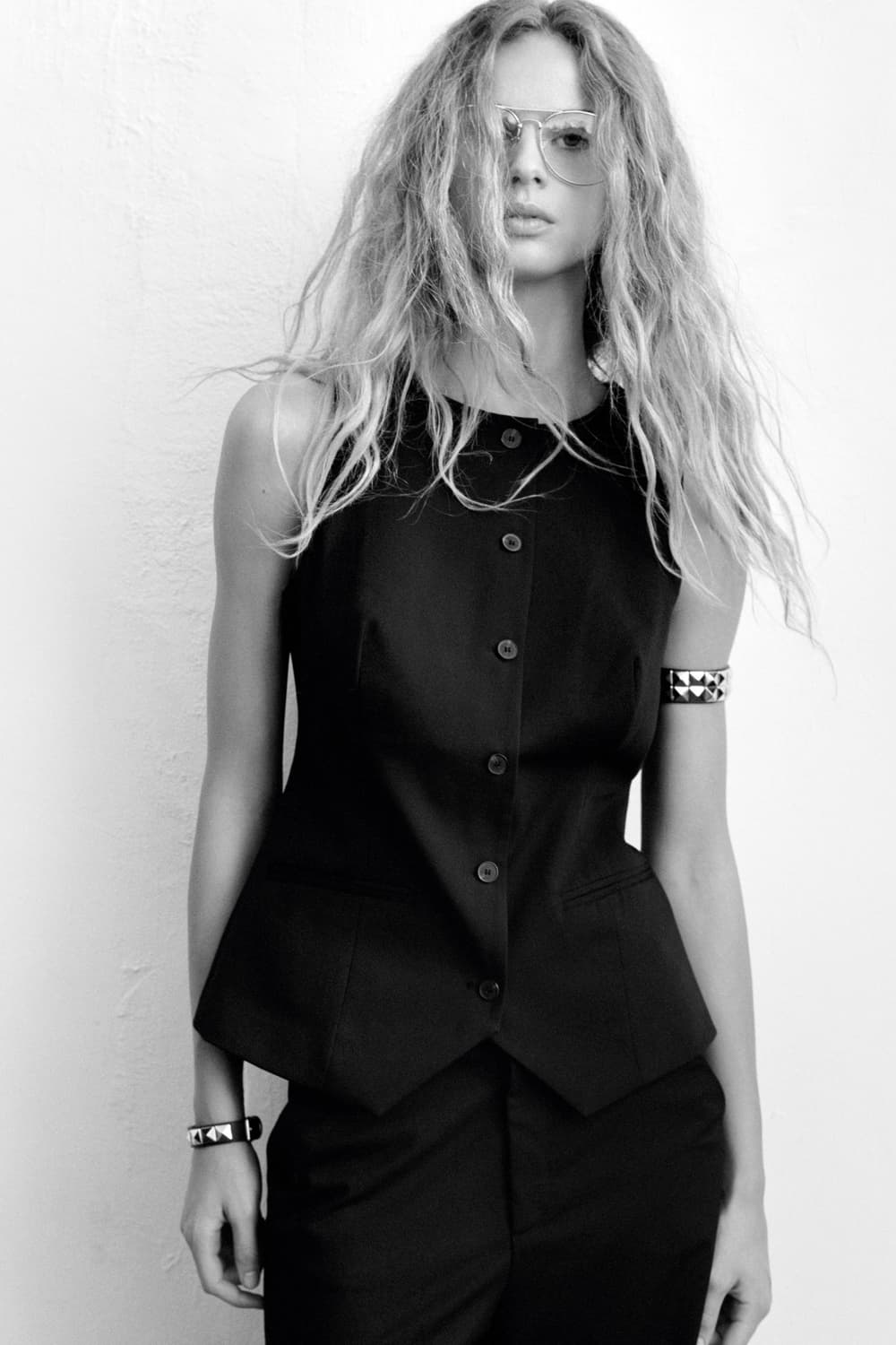 자라 타이트핏 베스트 탑 L 상품이미지3