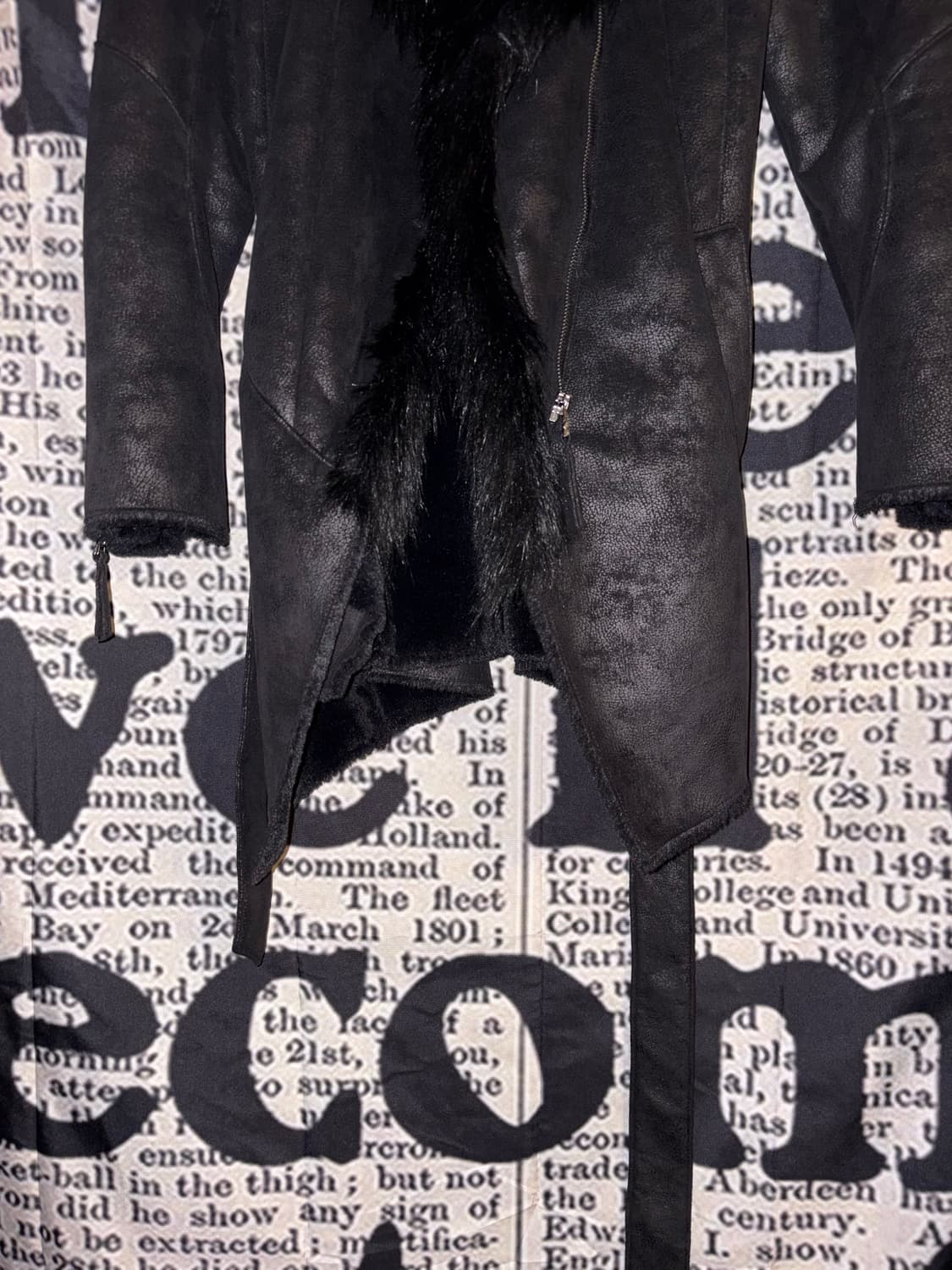 Noir Velvet Mustang fur jacket 상품이미지3