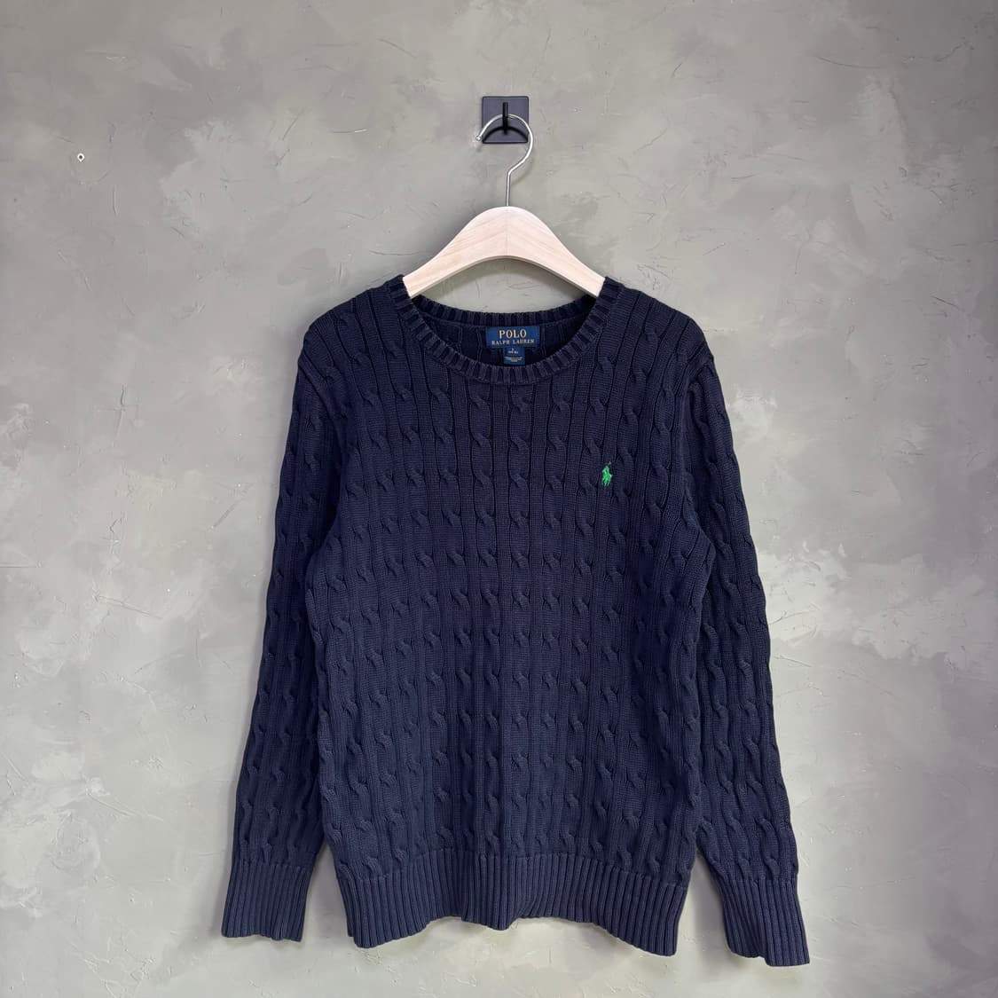 폴로 랄프로렌 꽈배기 니트 네이비 상품이미지1
