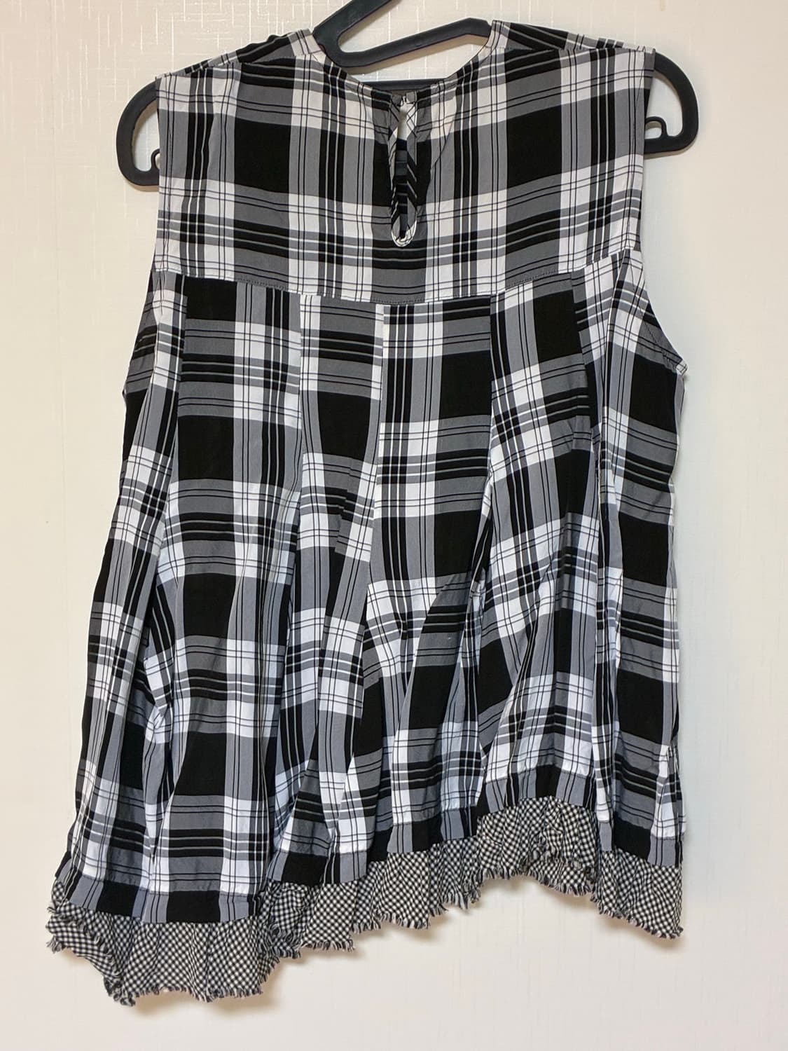 트리콧 꼼데가르송 체크 슬리브리스 상품이미지2