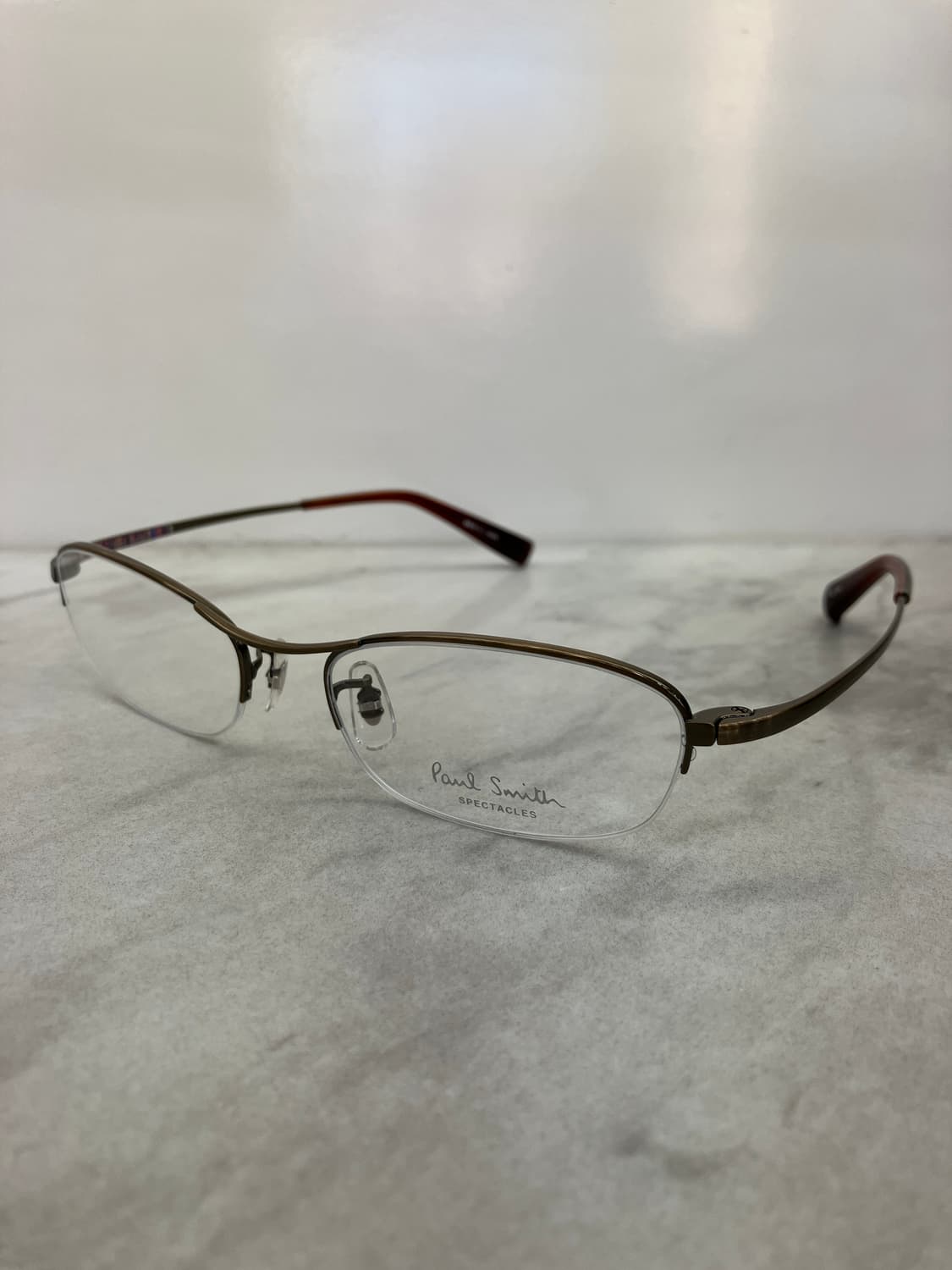 폴 스미스 Paul Smith 엔틱 황동 소프트 스퀘어 반무테 상품이미지10