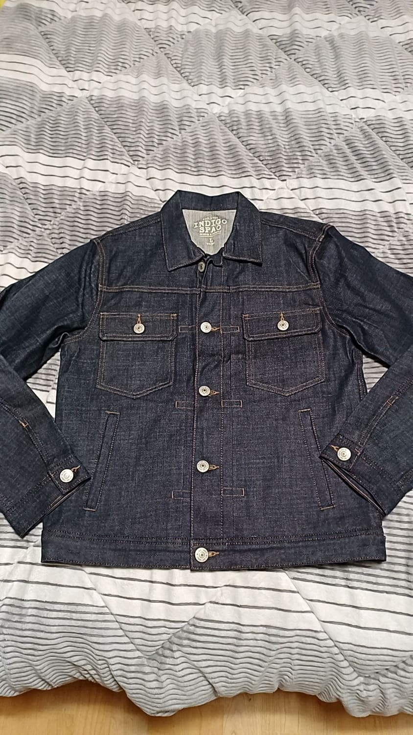 스파오 청자켓 L 가슴54 기장65 상품이미지1