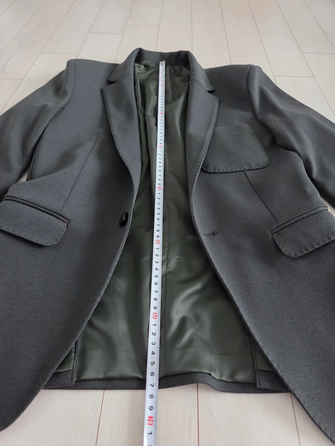 빈티지 남성 블레이저 다크그린 90~95 상품이미지3